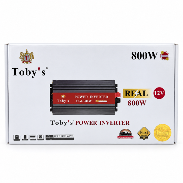 اینورتر خودرو توبی ۸۰۰ وات مدل ۱۲ ولت | Toby’s Power Inverte